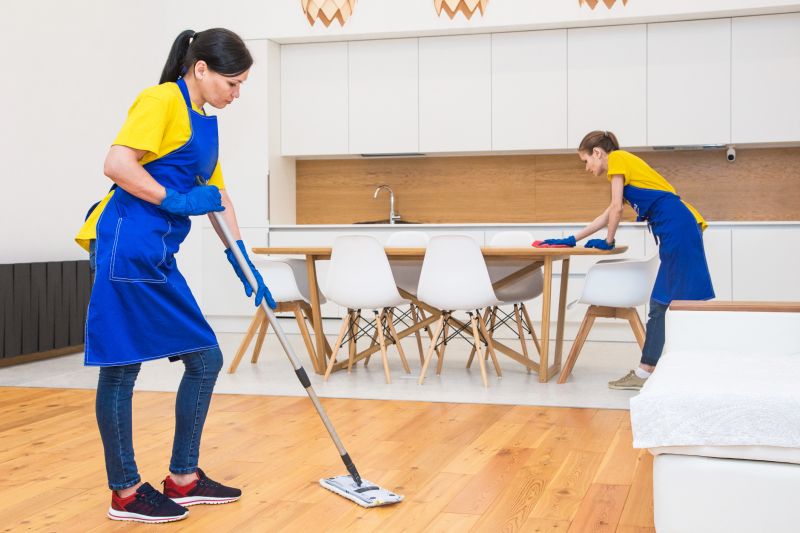 Local Wood Floor Cleaning pros at work